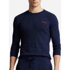 Polo Ralph Lauren Polyester T-shirts & Tank Tops Polo Ralph Lauren Cotton-Blend Waffle-Jersey Long Sleeve T-Shirt Blue