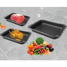 Grey Roasting Pans Shop4allsorts 3 Trays Roasting Pan