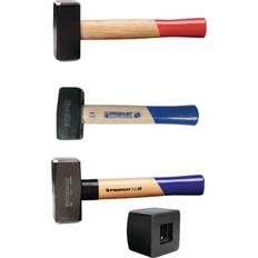 Wooden Grip Sledge Hammers Promat Kopfgewicht 1000 Hickory Stielschutzhülse Fäustel