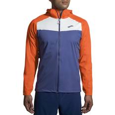 Brooks High Point Waterproof Jacket Men's Aegean/Bright Orange/Lt Slate 211448440.030