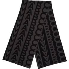 Marc Jacobs Women's Monogram Knit Scarf Black/Charcoal