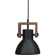 PR Home Ashby Single Black Pendant Lamp 19cm