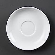 Olympia Whiteware Espresso Saucer Plate 12pcs