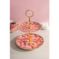 Maxwell & Williams Teas C's Kasbah Rose Two Tiered Cup Cake Stand