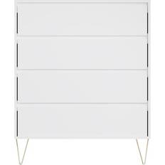 Timber Art Design Monaco White 4 Chest of Drawer 40x97cm