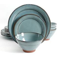 Gibson Elite Terranea Round Reactive Glaze Terra Dinner Set