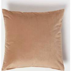 Homescapes Luxury Soft Velvet Complete Decoration Pillows Beige