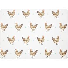 Premier Housewares Maison Mrs Henderson Cork Place Mat White