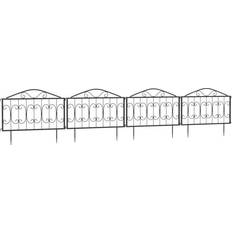 Metal Enclosures OutSunny Picket Fence Panels 224x46cm