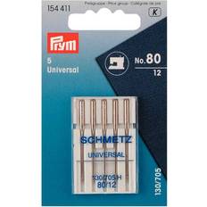 Prym Universal Sewing Machine Needles, Size 80, Pack of 5 Silver