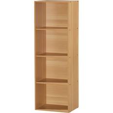 Hodedah HID24 BEECH Four Book Shelf