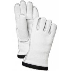 White - Women Gloves Hestra Heli Female 5-finger Ski Gloves - Ivory/Off White