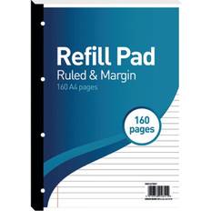 Hamelin 8mm Ruled/Margin Refill Pad A4