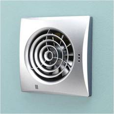 Silver Bathroom Extractor Fans HiB Aquarius Calm