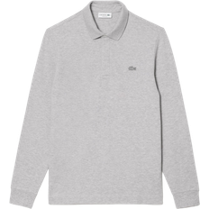 Lacoste Smart Paris Long Sleeve Stretch Polo Shirt - Grey Chine