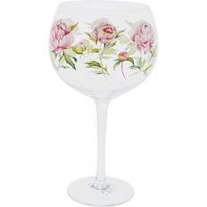 Enesco Peonies Floral Gin Copa Drink Glass