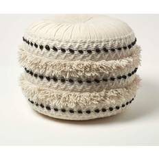 Homescapes Sahara Cream Pouffe