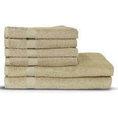 The Linen Yard Loft Combed Bath Towel Beige