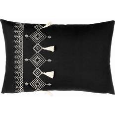 Furn Pritta Embroidered Complete Decoration Pillows Black