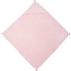 Dreamscene Blush Pink Kids Pom Pom Hooded Changing Towel