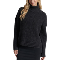 Superdry Women's Studios Chunky Roll Neck Jumper - Dark Grey