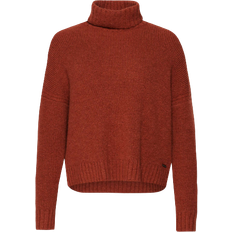 Superdry Women's Studios Chunky Roll Neck Jumper - Orange