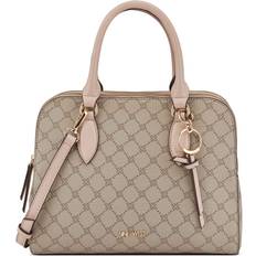 Nine West Cyra A List Satchel - Beige Logo/Confetti