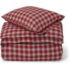 Lexington Checked Duvet Cover Red, White, Grey (210x150cm)