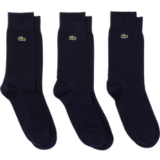 Lacoste Blue - Men Socks Lacoste Piqué Socks 3-pack - Navy Blue