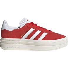 Adidas Gazelle Bold W - Red/Cloud White/Gold Metallic