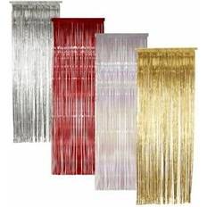 Smiffys `shimmer curtain, gold, metallic, 91cm x 244cm` cost-acc