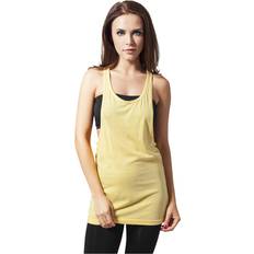 Linen - Women Tank Tops Urban Classics Hemd Gelb Relaxed Fit für Damen