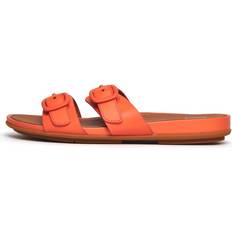 Fitflop Gracie Buckle Leather Womens Orange