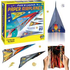 Faber-Castell Creativity for Kids Fold & Launch Paper Airplane- Child Craft Kit for Boys and Girls