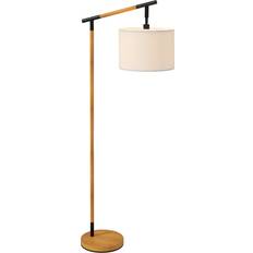 Brown Floor Lamps & Ground Lighting Homcom Modern 350° Floor Lamp