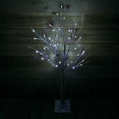 SnowTime 1.2m 4ft Lit Birch Christmas Tree