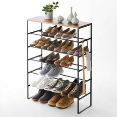 Yamazaki Tier Wood Top Holds 18 to 21 Shoe Rack