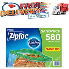 Ziploc easy open sandwich 580 Plastic Bag & Foil