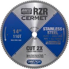 Champion Power Equipment cutting tool cermet tipped circular saw blade 14 in. stainless stee