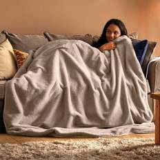 Silentnight heated throw Silentnight Luxury Heated Blankets Grey