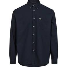 Lacoste M Shirts Lacoste Long Sleeve Oxford Shirt Navy, Navy, 2Xl, Men