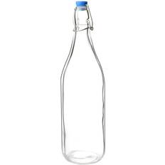 Olympia Glass 1Ltr Water Bottle 6pcs