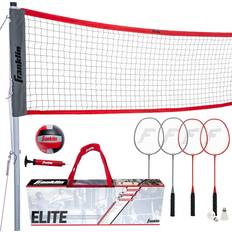 Franklin Sports Elite Badminton Volleyball Combo Net