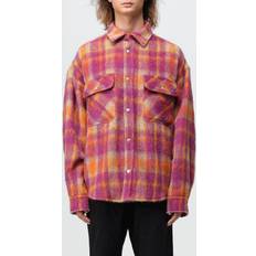 Palm Angels Brushed wool check oveshirt