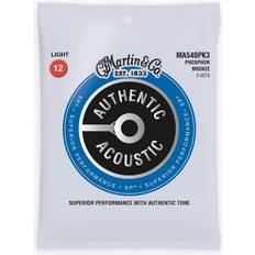 Martin Strings MA540PK3 Authentic SP Phosphor Bronze 3-Pack