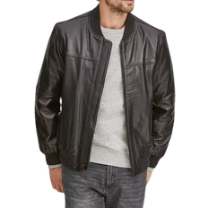 Marc New York Men's Summit Leather Bomber Jacket - Black