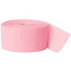 Unique Party One Size, Pink Crepe Streamer Roll 81ft