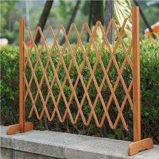 Expanding Garden Wood Fence Freestanding Screen