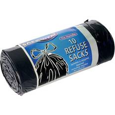 Camouflage Safewrap Tie Handle Refuse Sacks on Roll Black40 Pack