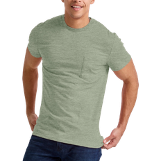 Hanes Men's Originals Tri-Blend Pocket T-shirt - Equilibrium Green Heather